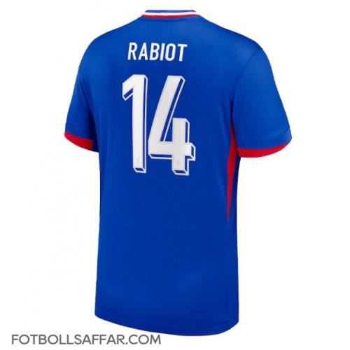 Frankrike Adrien Rabiot #14 Hemmatröja EM 2024 Kortärmad